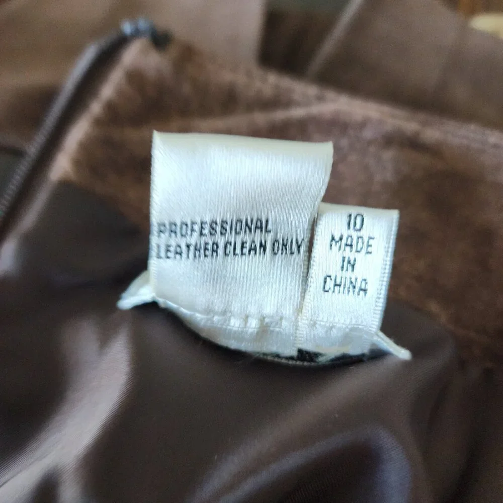 Suede Brown Skirt - Picture 11 of 16